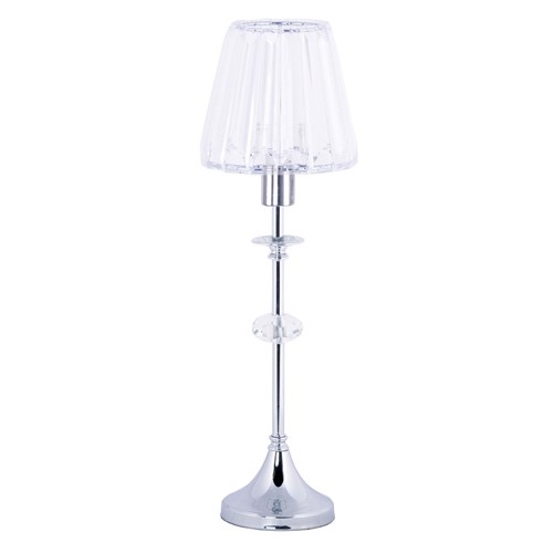Table lamp with crystalshade
