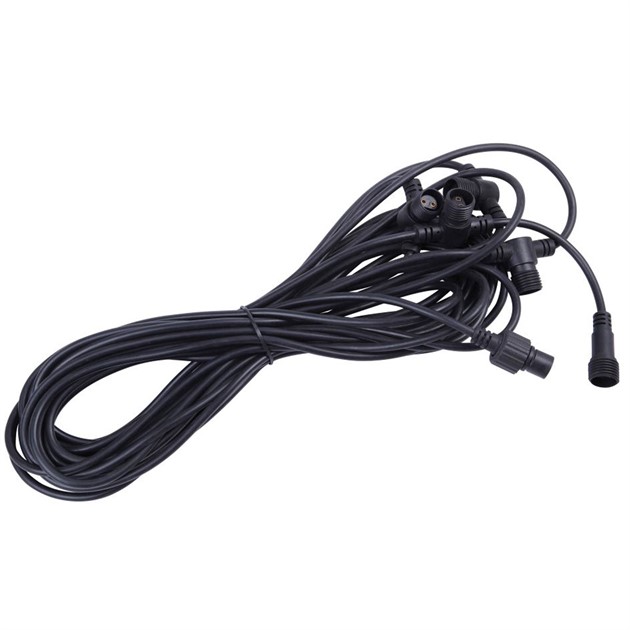 Förlängningskabel 12m med 5 honkontakter